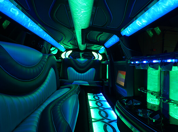 Limo with bar area