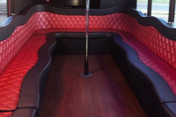 Party bus with dance pole