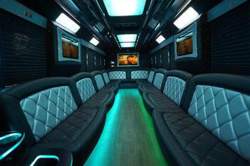 Inside a party bus