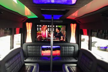 Gorgeous party bus interior