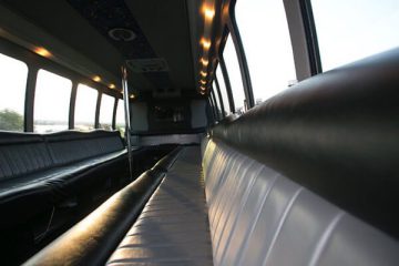 Ample space in a party bus