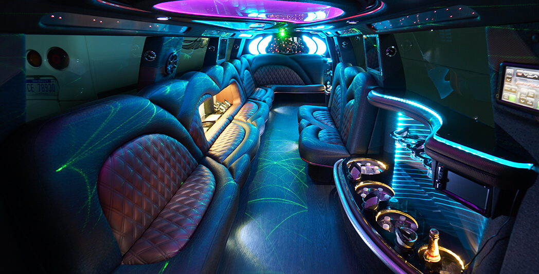 Luxury limo interior